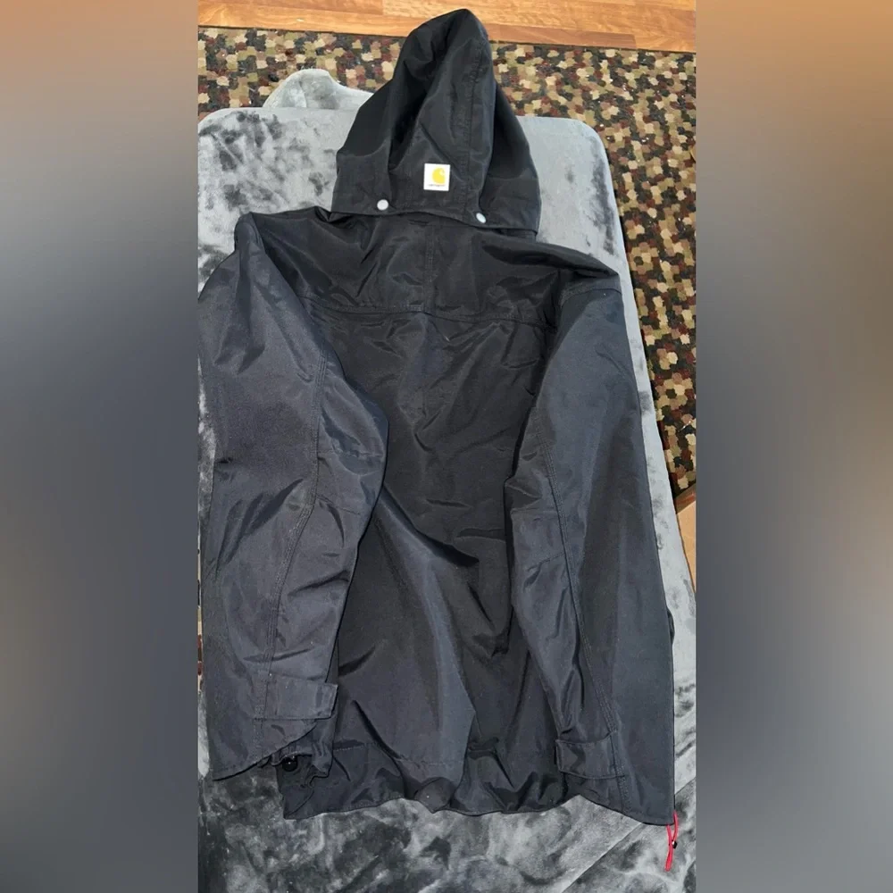 Carhartt Storm Defender Loose Fit Heavyweight Jacket In Black Size XL - Picture 5 of 10